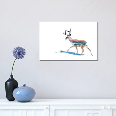 Winter Deer by Paul Haag - Print on Canvas