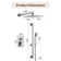 SlideLux Complete Rainfall Shower System with Rough in-Valve and Slide Bar
