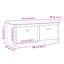 Hallway Bench BODO 114X40x45 Cm-482369913