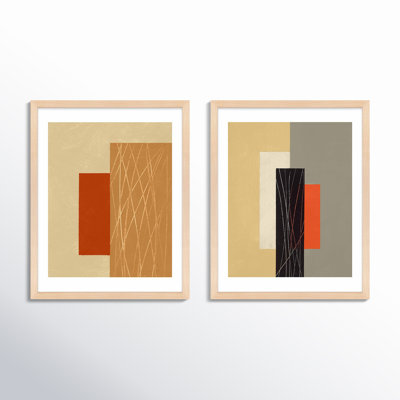 Rhythm 2-Piece Print Set by Robert Kamnatnik
