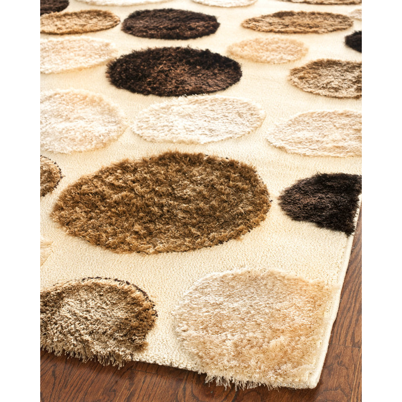 Stryker Shag Performance Polka Dots Rug, Rectangle 5'3" x 7'6"