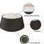 Table basse moderne en cuir fritté clair