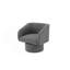 Fauteuil d'appoint pivotant classique, fauteuil confortable-10136891