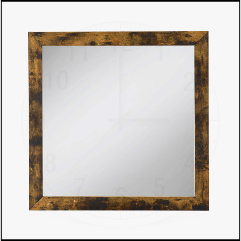 Juvanth Rustic Oak Finish Mirror