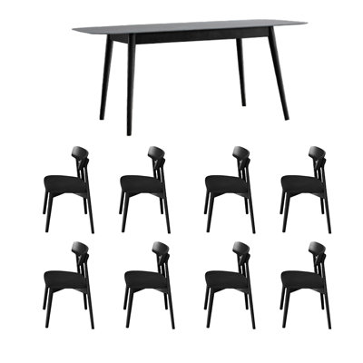 Ensemble de table et chaises en chêne