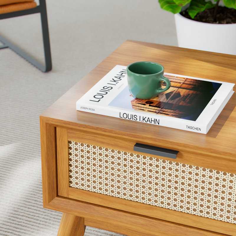 Ailia Solid Wood Single Coffee Table, Dark Chocolate