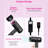 High-Speed Ionic Hair Dryer: 160000 RPM Brushless Motor Fast Drying Low Noise Thermo-Control Hairdryer with Magnetic Diffuser & Nozzle-114163498
