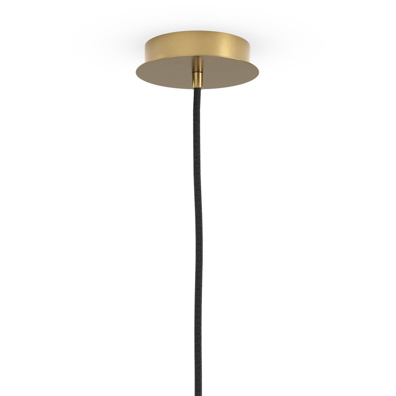 Odyssey 1 - Light Pendant, 13.82" H x 3.94" W x 3.94" D, Burnished Brass
