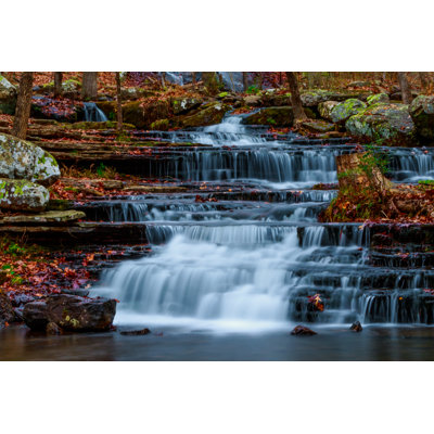 Waterfall Along Collins Creek by Marine2844 - Wrapped Canvas Print