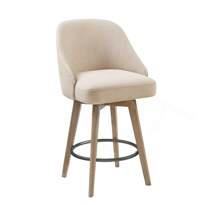 Tabouret de comptoir avec siège pivotant, Beige