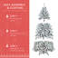 Flocked Artificial Christmas Tree With Metal Stand-597701370