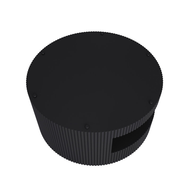 31.5'' Round Coffee Table(Only Table), Black