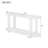 U_style modern minimalist ash veneer entryway table with streamlined desktop, perfect for study, hallway, and foyer
