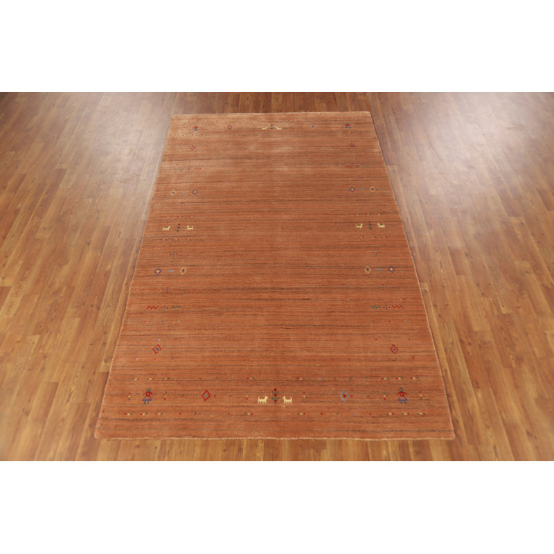 Tapis tribal en laine de style Gabbeh 5 x 8