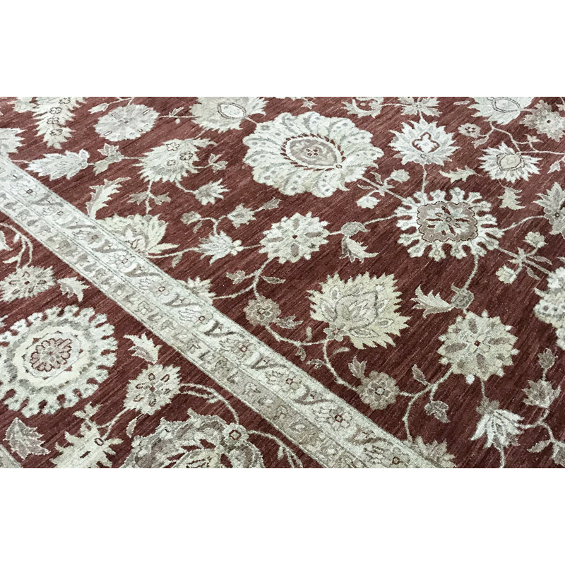 Tapis rouge noué à la main de haute qualité