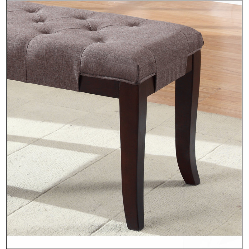 Banc capitonné Linon, Brown
