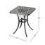 Table bistro en cuivre noir coulé avec rangement pour boissons glacées, seau à glace antirouille de 21 po x 25 po, 20,46 po 25,19 po