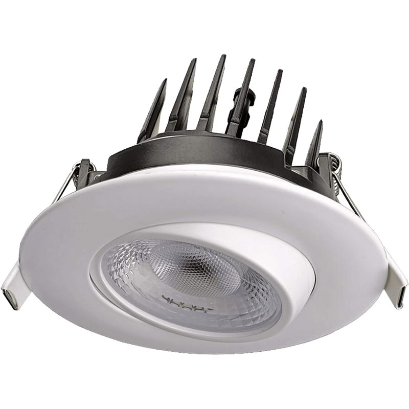 Luminaire à cardan rond 3,5 po Perlglow 14W? 1400 lumens, Blanc
