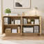 Dosseret de rangement en bois à 4 portes de 64,6 po de largeur-33036520