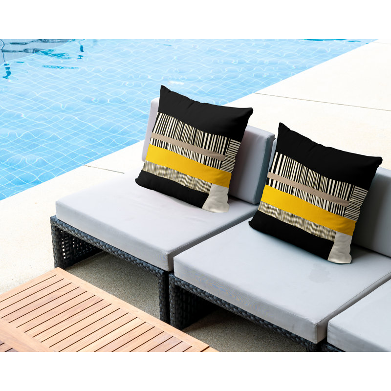 Chamu Polyester Throw Square Indoor/Outdoor Throw, 16" x 16", Emerald
