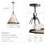 Luminaire suspendu Draven Modern en métal, tissu doré de 17 po à tambour moyen mat à 1 lumière à intensité variable pour cuisine, îlot de cuisine ou salle à manger de style moderne, minimaliste et transitionnel-1627139630-1627139624