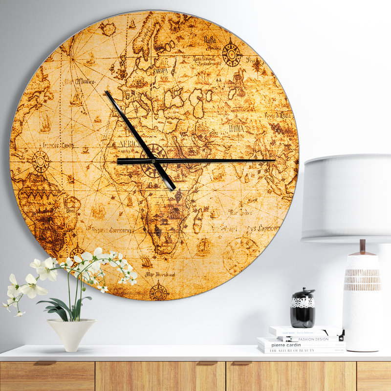 Horloge murale Swigart Farmhouse Designart, Moyen