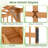 72" Tall Fir Wood Large Planter Box w/ Lattice Trellis Hanging Roof Drainage Holes
