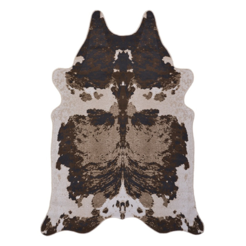 5 Ft X 7 Ft Area Rug (18), Brown/Ivory
