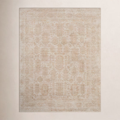 Oxford Tan Hand-Woven Oriental Rug