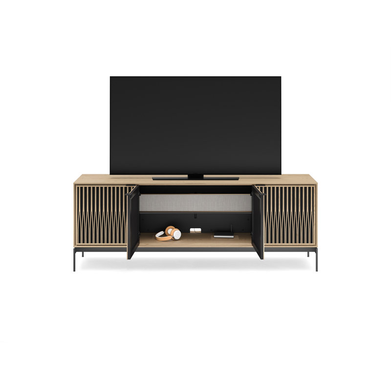Elements - Cabinet with Console Base - Tune Door, Washed Oak