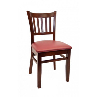 Chaise d'appoint à dossier en lattes