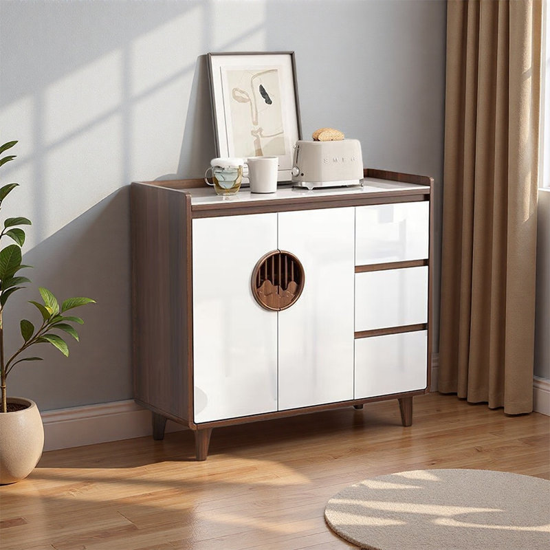 Armoire de rangement pour chaussures, H 37,01 po x l 39,37 po x P 15,75 po, Brun / Blanc