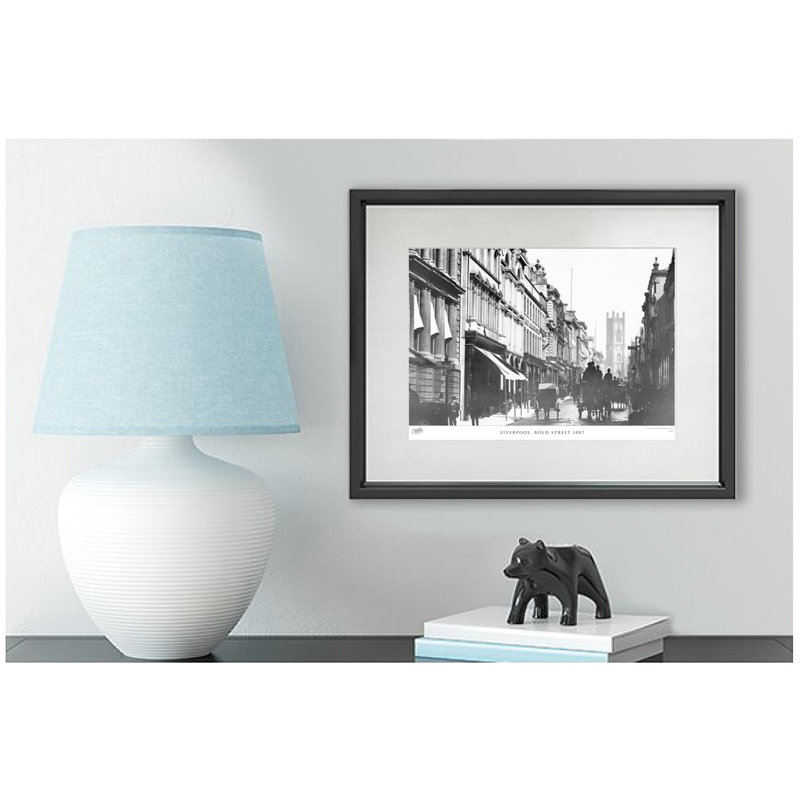 Liverpool, Bold Street 1887 by Francis Frith - Single Picture Frame Print, 60cm H x 80cm W x 2.3cm D