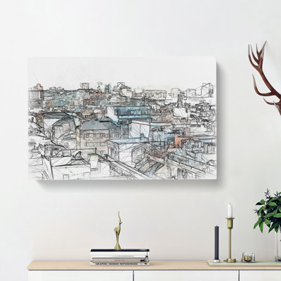 Rooftop View Of Gran Canaria - Wrapped Canvas