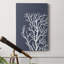 «Corals White On Indigo Blue C», impression sur toile tendue-1983349717