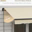 Auvent rétractable de 12 pi x 10 pi, patio avec fonctionnement manuel, tissu 280 g / m², structure en aluminium, manivelle beige pour terrasse, balcon et