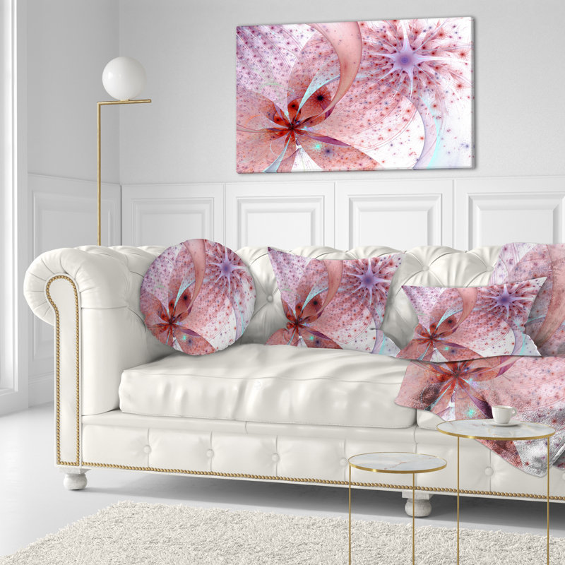 Coussin lombaire en fleur symétrique floral