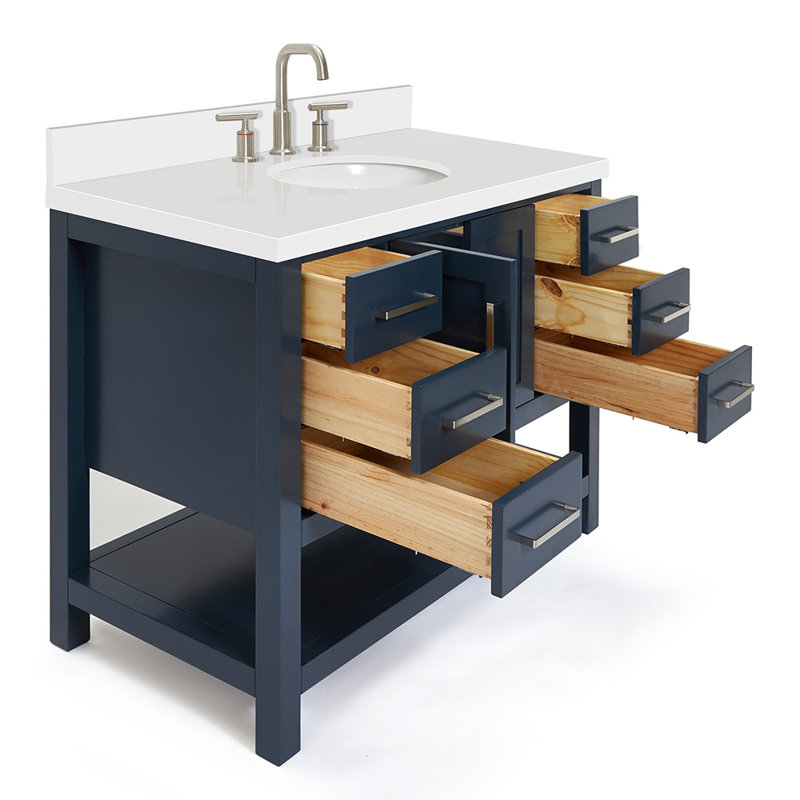 Magnolia Bath Vanity Oval Basin S043SWQ, Midnight Blue, Oval
