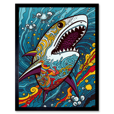 Nouvelle Shark - Single Picture Frame Print