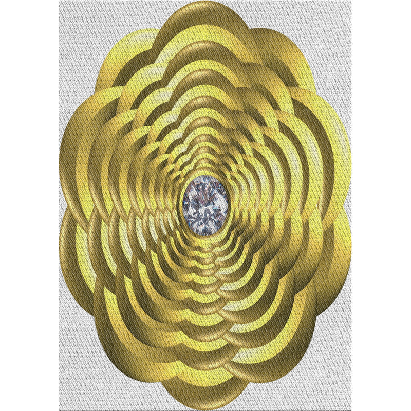 Tapis jaune tissé à la machine, Tapis de couloir 2 pi x 5 pi