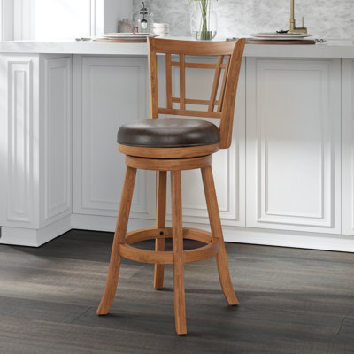 Henock Swivel Upholstered Counter Stool