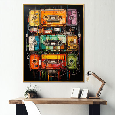 " Diagrammatic Drawing Of A Cassette Tapes II "