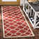 Tapis rouge / os à motif géométrique Arneshia