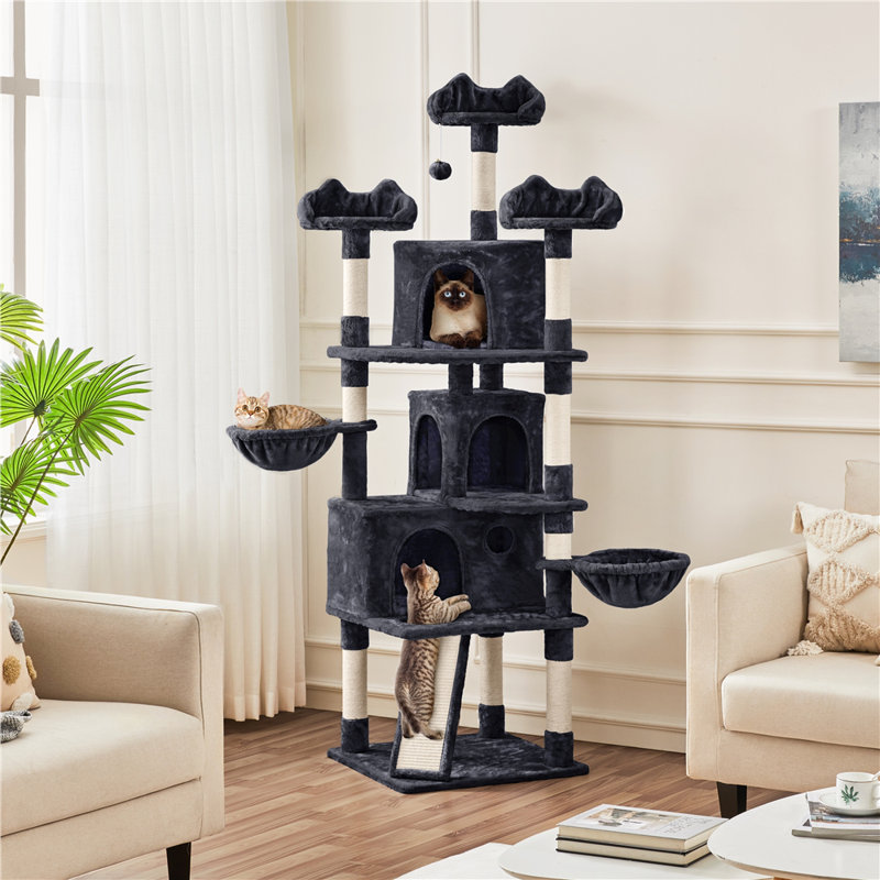 192cm H Cat Tree, Black