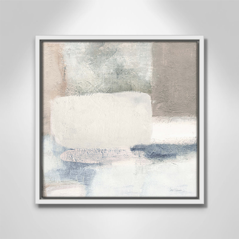 Lucas - Toile à cadre flottant, L 13,5 po x H 13,5 po, Blanc