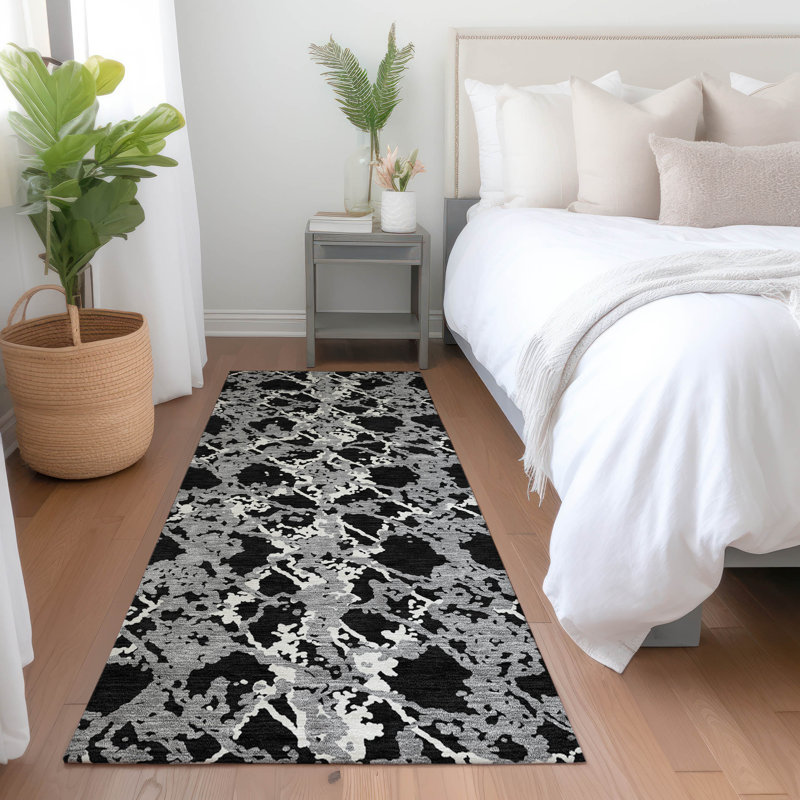 Aquaisha Abstract Indoor / Outdoor Rug, Runner 2'3" x 7'6"