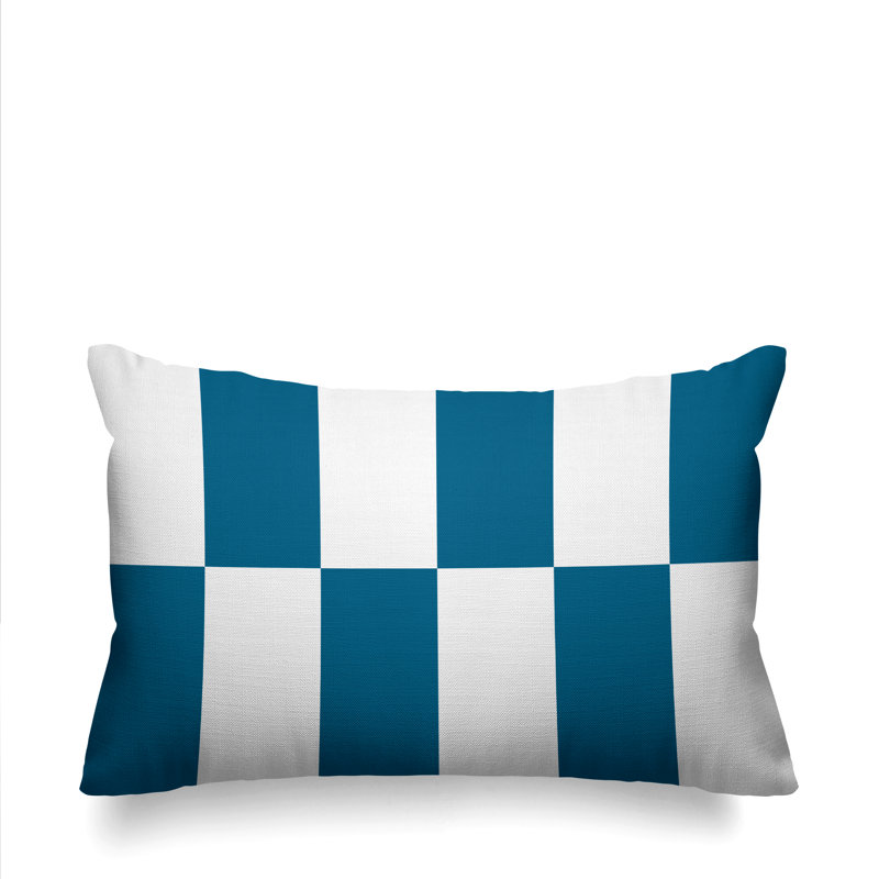 Coussin Luella, Turquoise, 14 po x 20 po, Rectangulaire