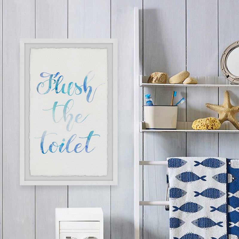 Flush Rules - Single Picture Frame Painting, 30cm H x 20cm W x 3.81cm D