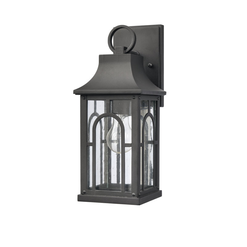 Triumph 14.5'' High 1-Light Outdoor Sconce - Textured Black, 14.5" H x 5.75" W x 7" D