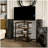 TV Stand for 28 Inch TVs, Entertainment Centre with Adjustable Shelves and Extension Lead Holder, Small TV Table with Storage for Living Room, Rustic Brown